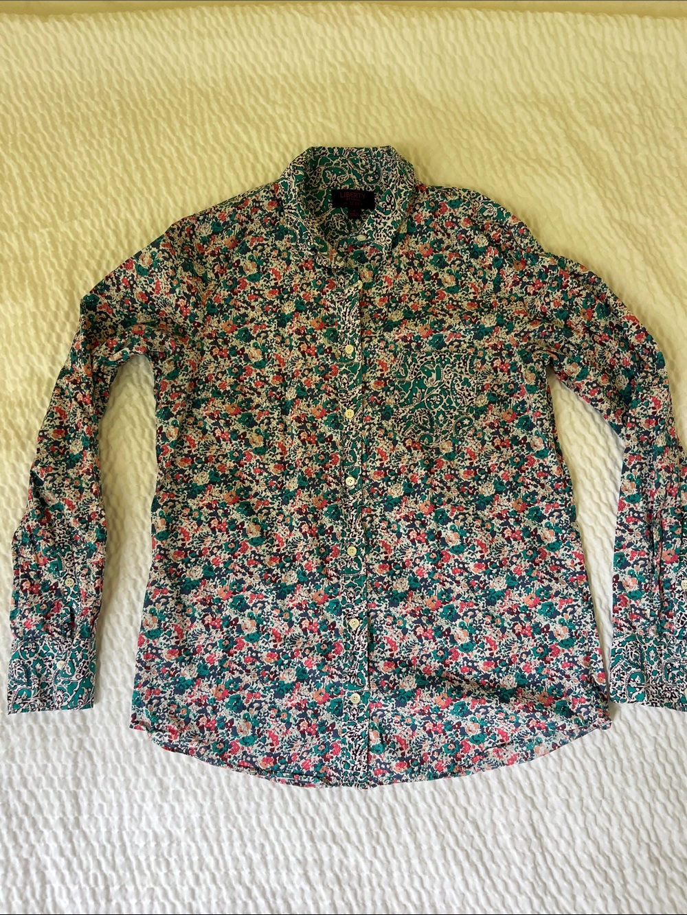 J. Crew Liberty Arts Fabric Isborella Floral 100% Cotton Shirt - sz 4